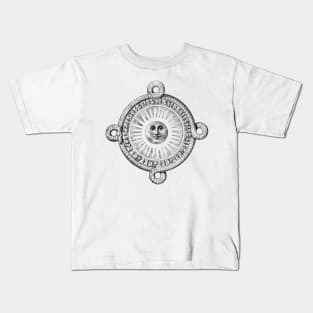 Sun from Ancient History Of Mexico (1853) Kids T-Shirt